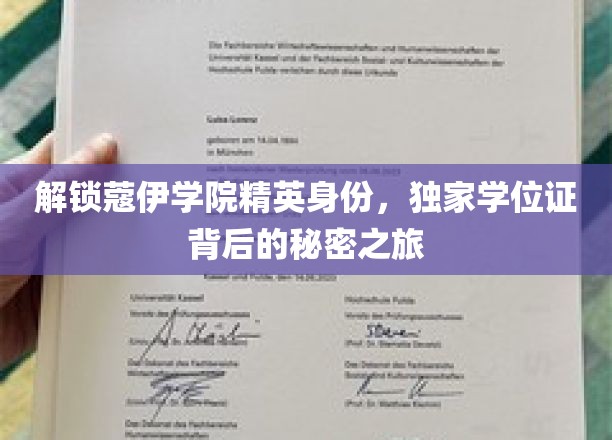 蔻伊学院精英之谜，探寻独特学位证的非凡之路