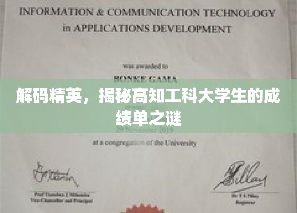 揭秘学霸圈，高知工科大学生的成绩单背后的秘密