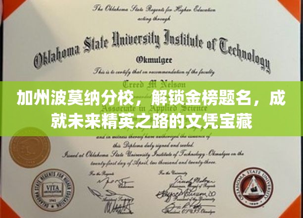 加州波莫纳分校，解锁金榜题名，成就未来精英之路的文凭宝藏