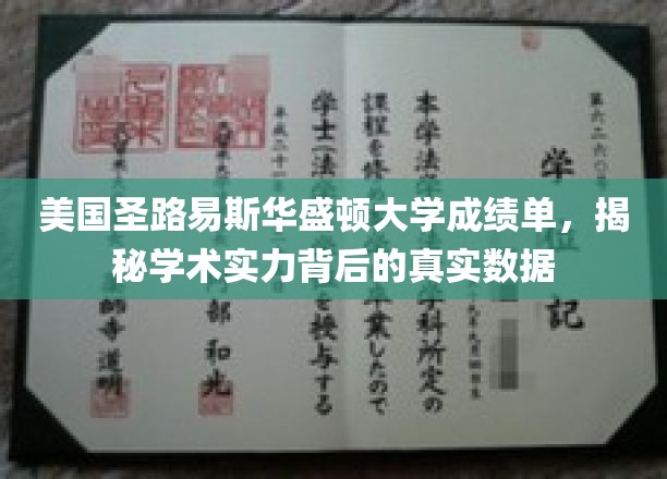 美国圣路易斯华盛顿大学揭秘，成绩单中的学术实力真相揭晓