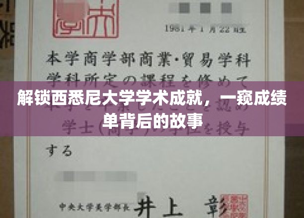 解锁西悉尼大学学术成就，一窥成绩单背后的故事