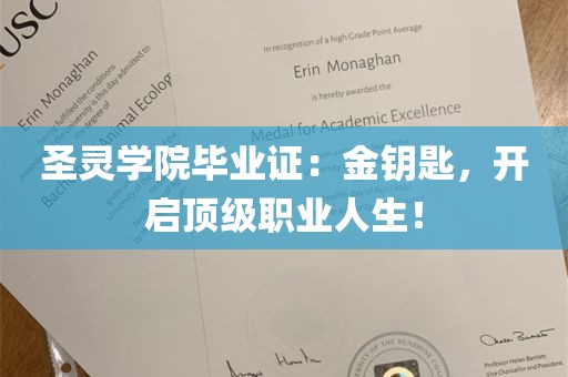 圣灵学院毕业证：金钥匙，开启顶级职业人生！