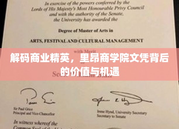 解码商业精英，里昂商学院文凭背后的价值与机遇