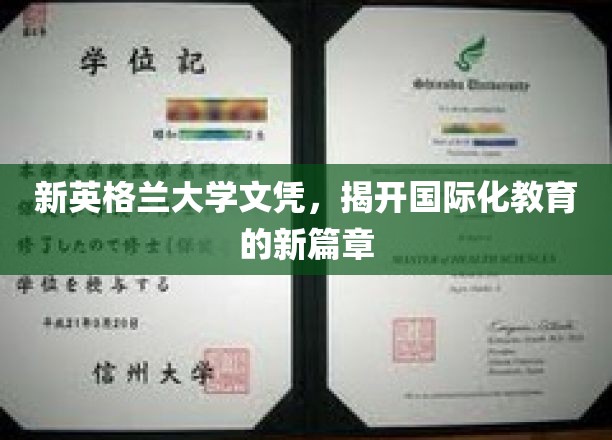 新英格兰大学文凭，开启国际化教育的新篇章
