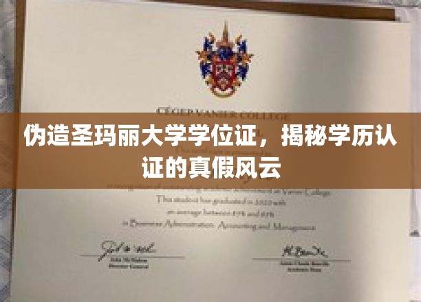 学历认证迷雾，揭开伪造圣玛丽大学学位证的神秘面纱