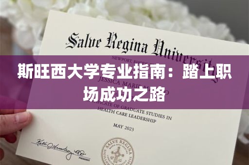 斯旺西大学专业指南：踏上职场成功之路