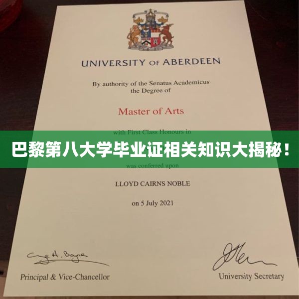 巴黎第八大学毕业证相关知识大揭秘！