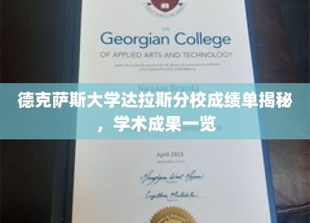 德克萨斯大学达拉斯分校成绩单揭秘，学术成果一览