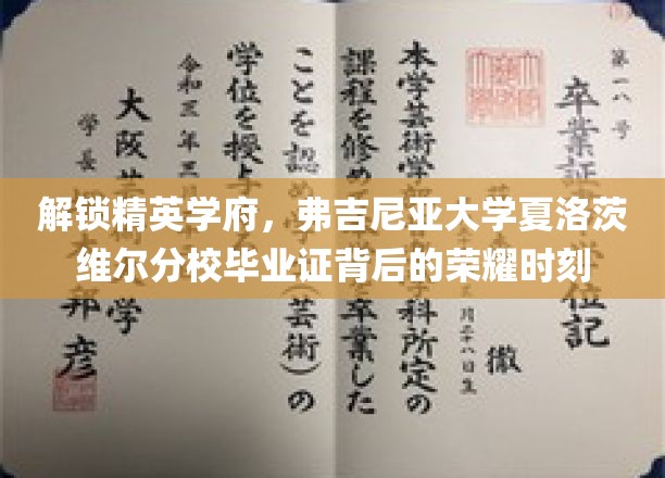 探寻弗大荣耀，揭秘夏洛茨维尔分校毕业证的神秘面纱