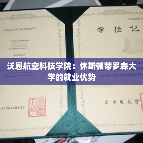 沃恩航空科技学院：休斯顿蒂罗森大学的就业优势