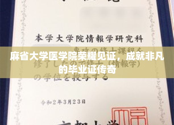 麻省医学院荣耀加冕，非凡成就背后的毕业证传奇之路