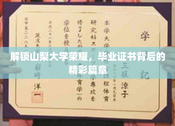 山梨大学荣耀揭秘，毕业证书背后的传奇故事