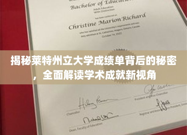 探索莱特州立大学成绩单奥秘，解锁学术成就的多元视角