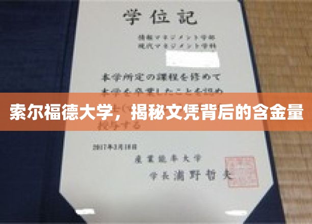 索尔福德大学文凭，探寻其价值与内涵