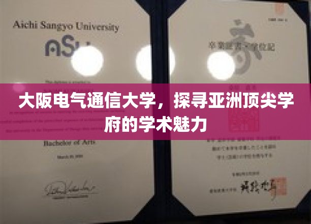 解码大阪电气通信，亚洲学术明珠的神秘魅力