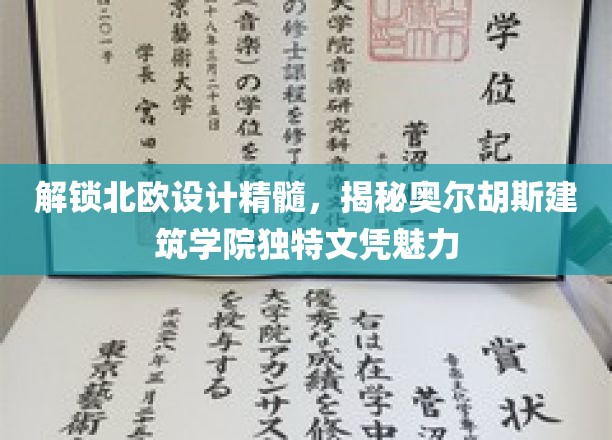 北欧设计之光，奥尔胡斯建筑学院文凭背后的非凡魅力
