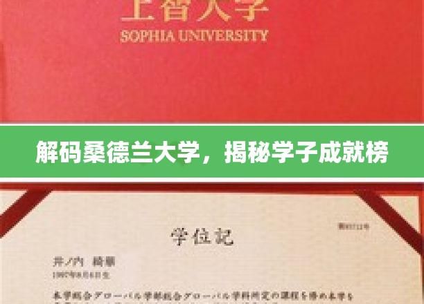 探寻桑德兰英才奥秘，学子卓越之路大揭秘
