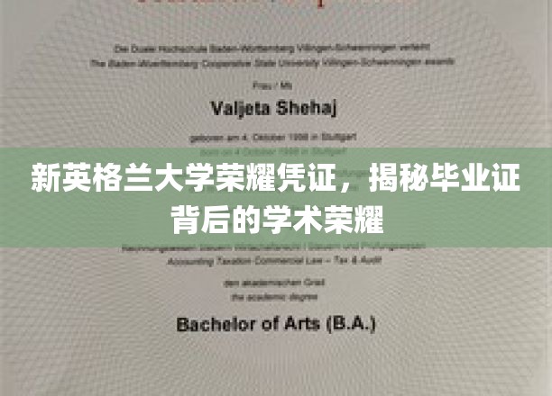 探寻新英格兰大学毕业证背后的荣耀之光