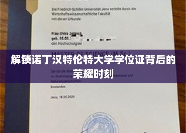 探索诺丁汉特伦特大学学位证闪耀光芒的秘密通道