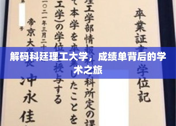 探秘科廷理工，揭开成绩单背后的学术奥秘