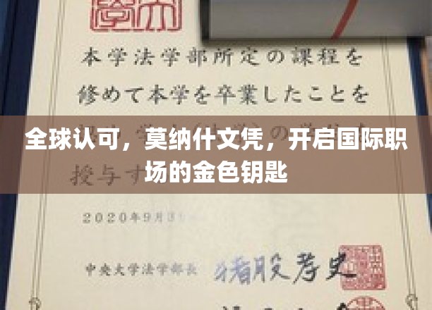 国际职场通行证，莫纳什文凭，解锁全球就业新篇章