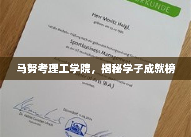 马努考理工学院学子风采录，荣耀成就大盘点