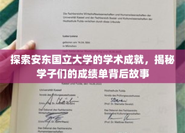 深入探索安东国立大学的学术成就，一探学子们成绩单背后的故事