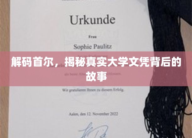 揭开首尔高校文凭之谜，探秘学历背后的真实世界
