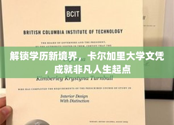 卡尔加里大学文凭，开启非凡成就的学历新篇章