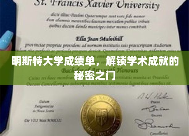 明斯特大学成绩单，开启探索学术成就的秘密之门
