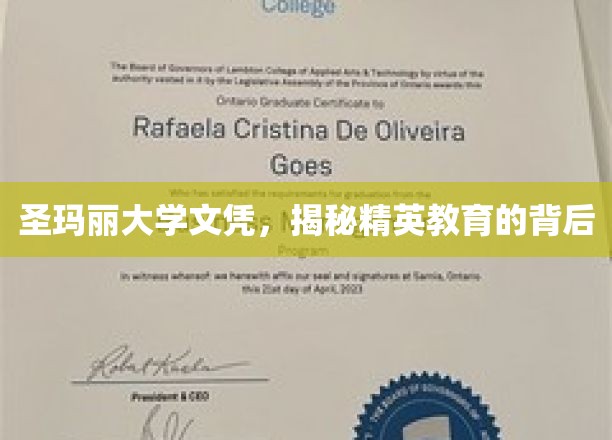 圣玛丽大学文凭，解码精英教育的奥秘