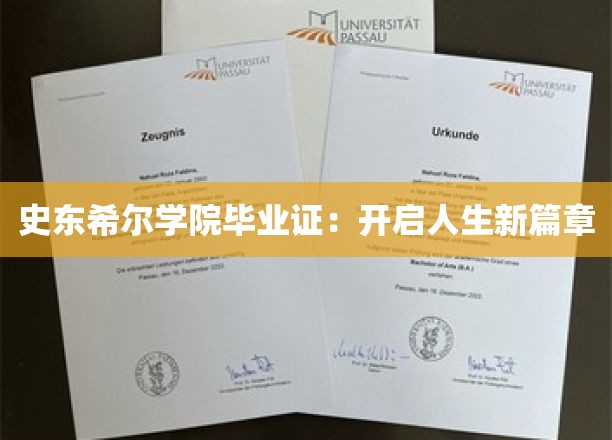 史东希尔学院毕业证：开启人生新篇章