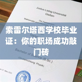 索雷尔塔西学校毕业证：你的职场成功敲门砖