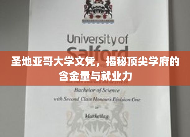 圣地亚哥大学文凭，透视高学历背后的价值与职场优势