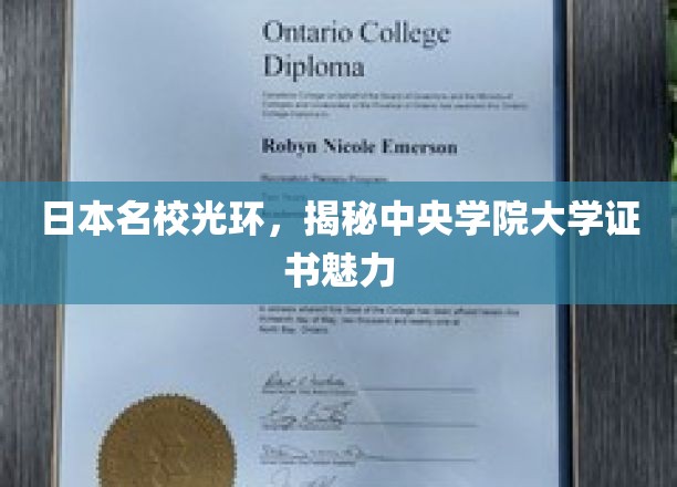日本名校风采，揭秘中央学院大学证书的魅力