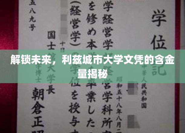 未来通行证，揭秘利兹城市大学文凭的独特价值