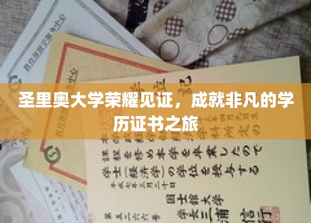 圣里奥大学荣耀见证，成就非凡的学历证书之旅