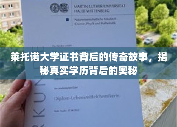 莱托诺大学证书背后的传奇故事，揭秘真实学历背后的奥秘