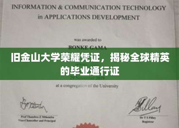 旧金山大学荣耀凭证，揭秘全球精英的毕业通行证