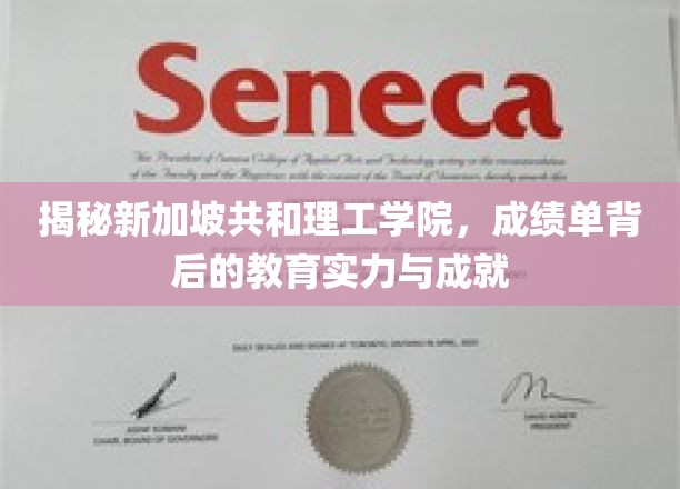 深度解析新加坡共和理工学院：成绩单背后的教育实力与辉煌成就