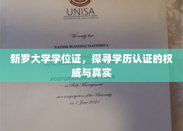 新罗大学学位证揭秘，探寻学历认证的权威与真实之路