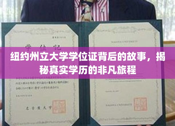 纽约州立大学学位证背后的故事：揭秘学历非凡旅程的真实面貌