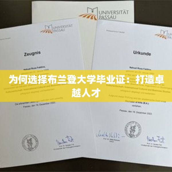 为何选择布兰登大学毕业证：打造卓越人才