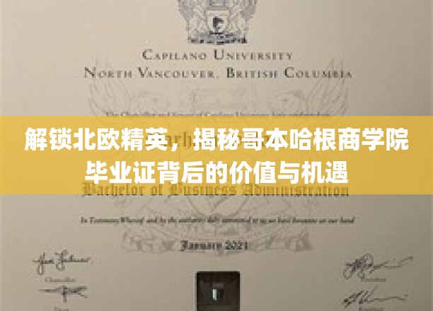 探秘哥本哈根商学院，精英文凭背后的无限可能