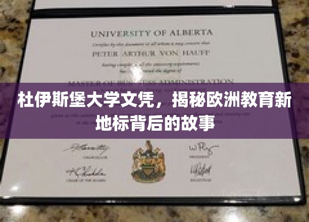 欧洲教育新地标杜伊斯堡大学，文凭背后的传奇历程