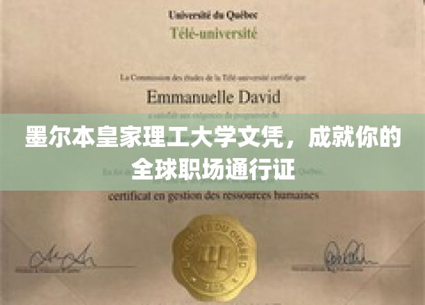 墨尔本皇家理工大学文凭，解锁全球职场无限可能