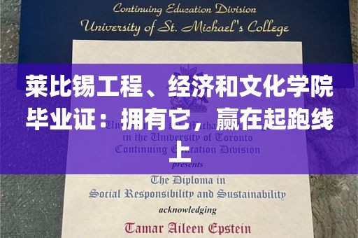 莱比锡工程、经济和文化学院毕业证：拥有它，赢在起跑线上