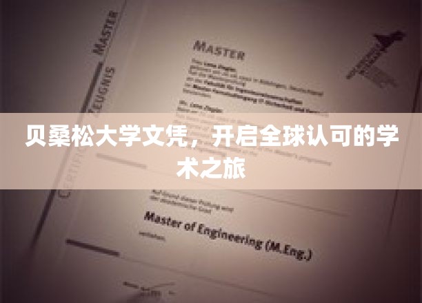 跨越国界，贝桑松大学文凭引领国际学术新篇章