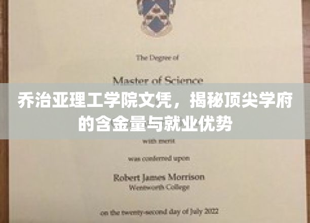 乔治亚理工学院毕业证背后的价值，揭秘名校文凭的就业实力与无限潜力