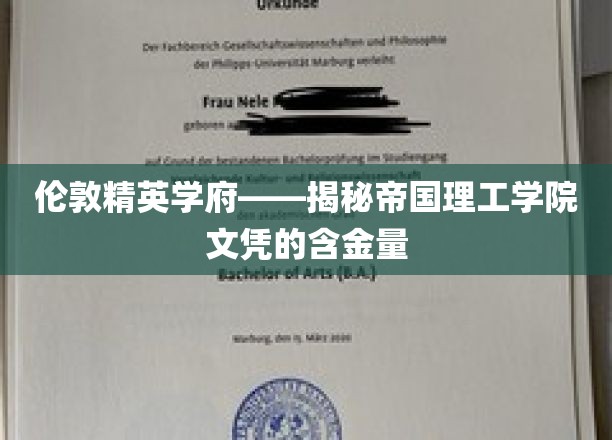 解码伦敦精英摇篮，帝国理工学院文凭的非凡价值
